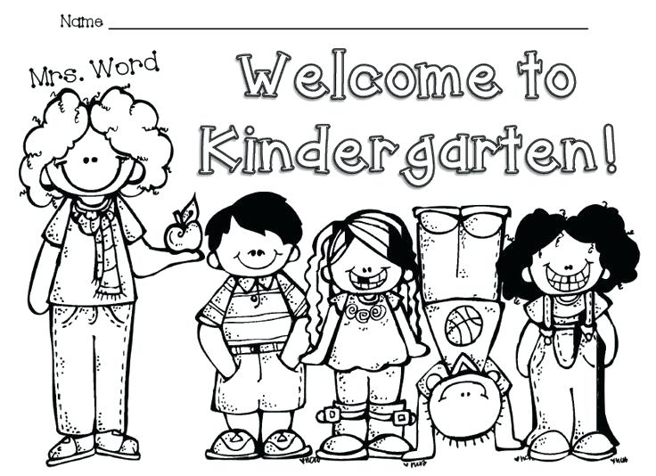 736x534 Welcome To School Coloring Page