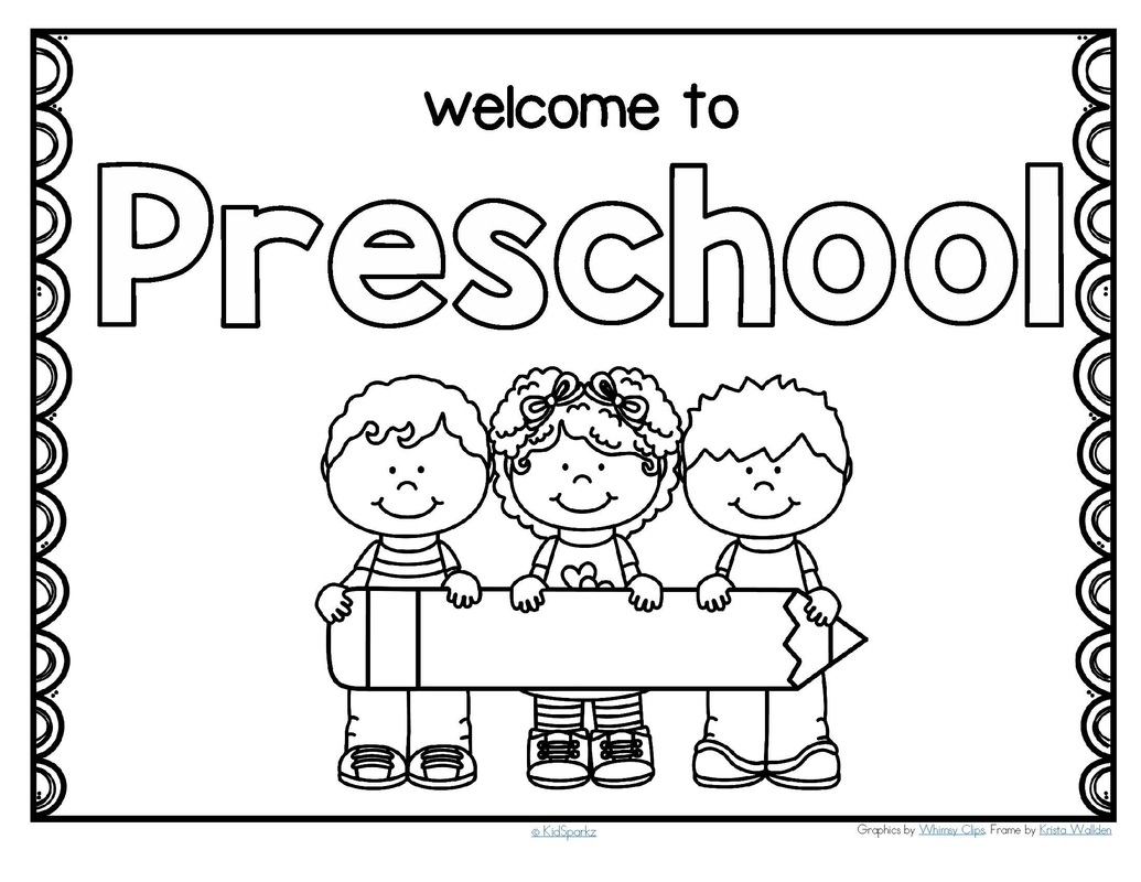 1035x800 Welcome To Preschool Coloring Page Gallery Free Coloring Sheets