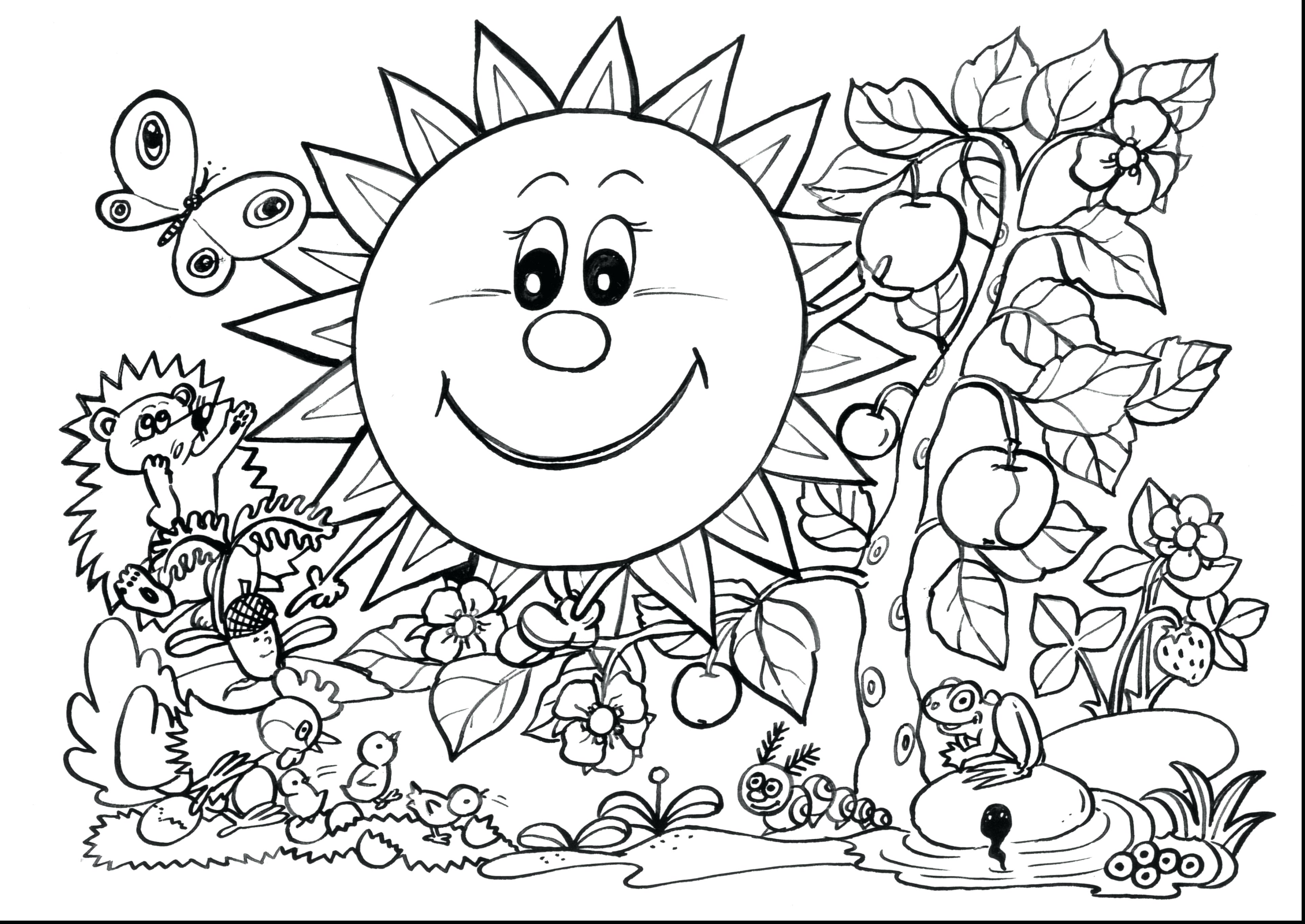 3858x2732 Coloring Page ~ First Grade Coloring Pages Remarkable Adult Spring