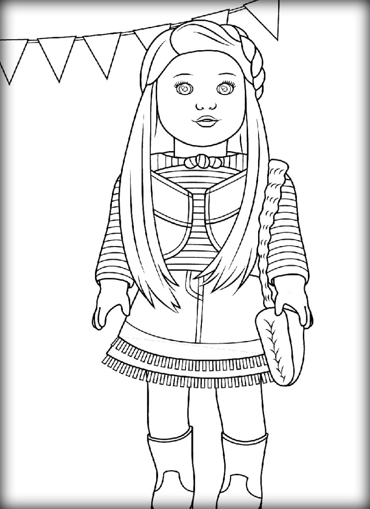 744x1024 American Girl Coloring Pages Julie Color Bros