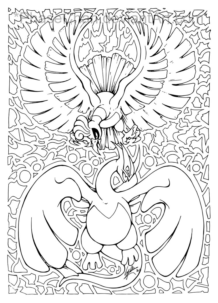 757x1054 Ho Oh Coloring Pages Free Coloring For Kids 2018