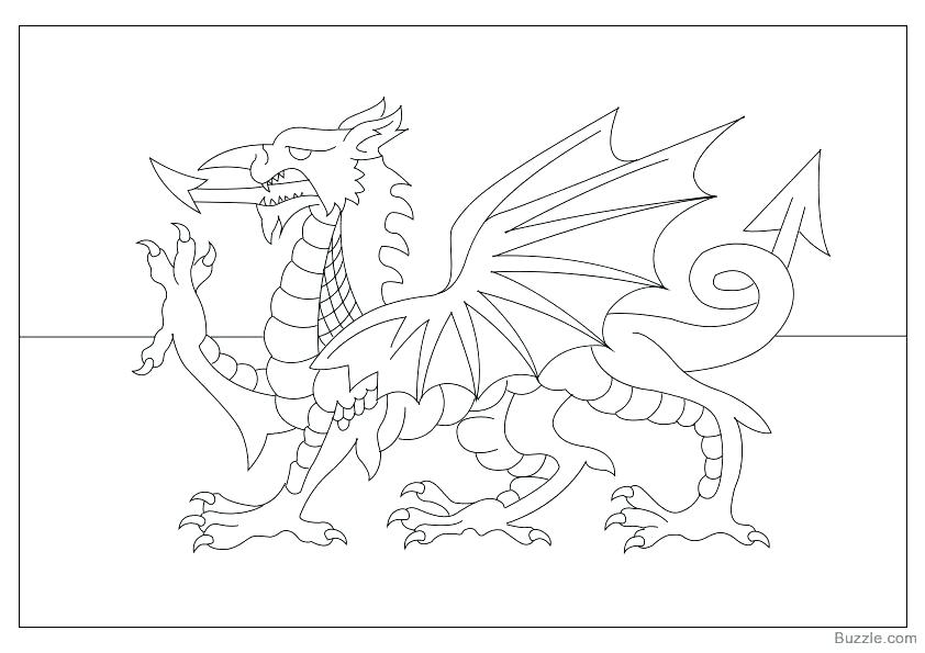 842x595 Great Britain Flag Coloring Page