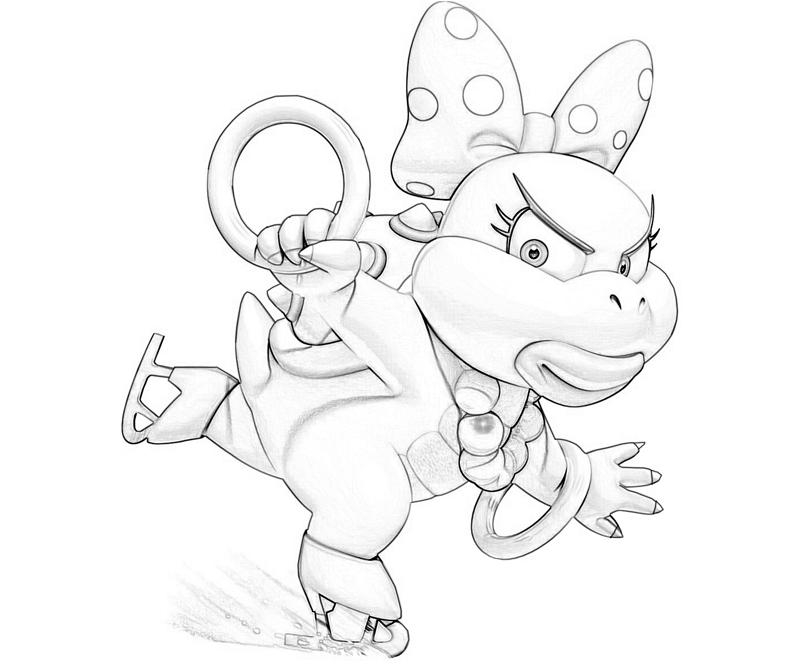 800x667 Iggy Koopa Coloring Pages Wendy O Koopa Cute Coloring Pages Kootie