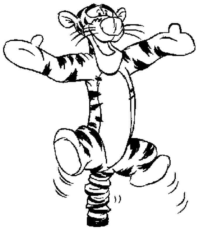 677x783 Winnie Pooh And Tigger Coloring Pages Tigger From Winnie