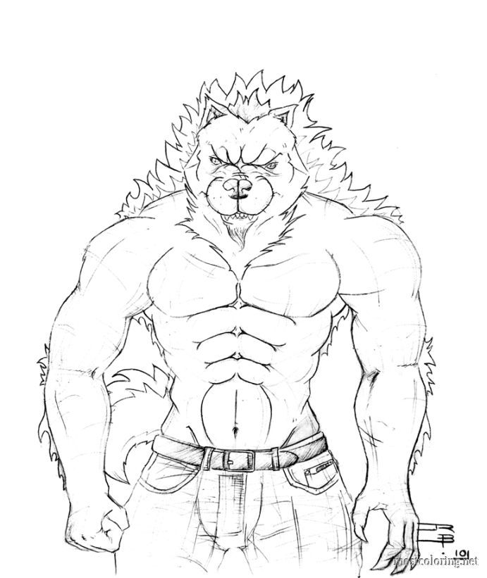 691x821 Werewolf Coloring Pages Coloring Pages Printable