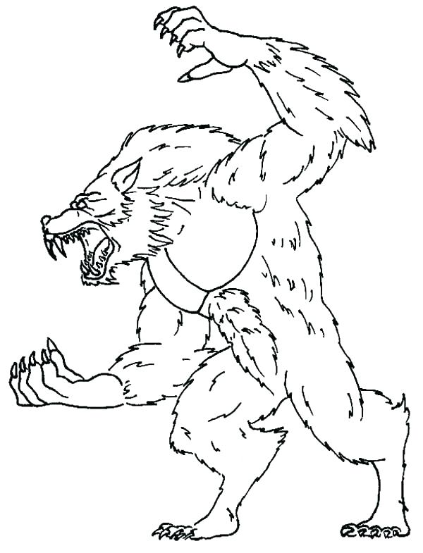 600x785 Werewolf Coloring Pages Baby Wolf Coloring Pages Werewolf Coloring