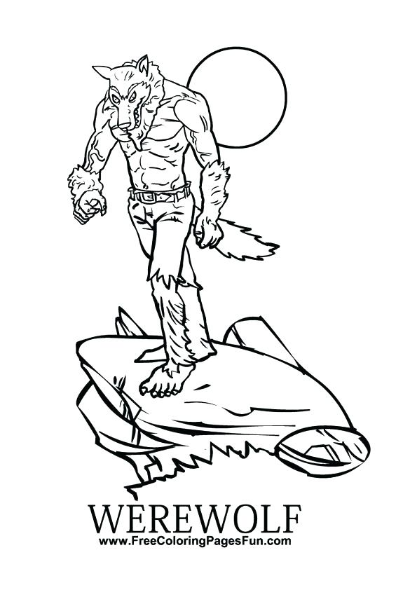 595x842 Werewolf Coloring Pages Werewolf Coloring Pages 4 Goosebumps