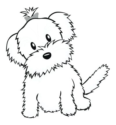 400x430 Yorkshire Terrier Coloring Pages