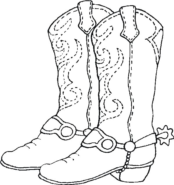 600x639 Unusual Design Ideas Western Coloring Pages Best Cowboy 5 For Kids