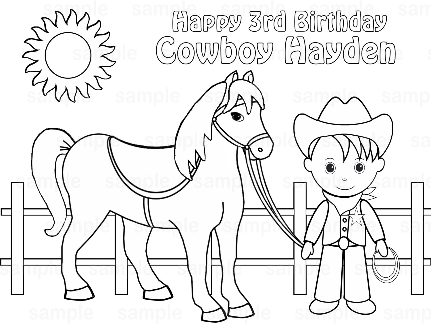 1500x1159 Western Coloring Sheets