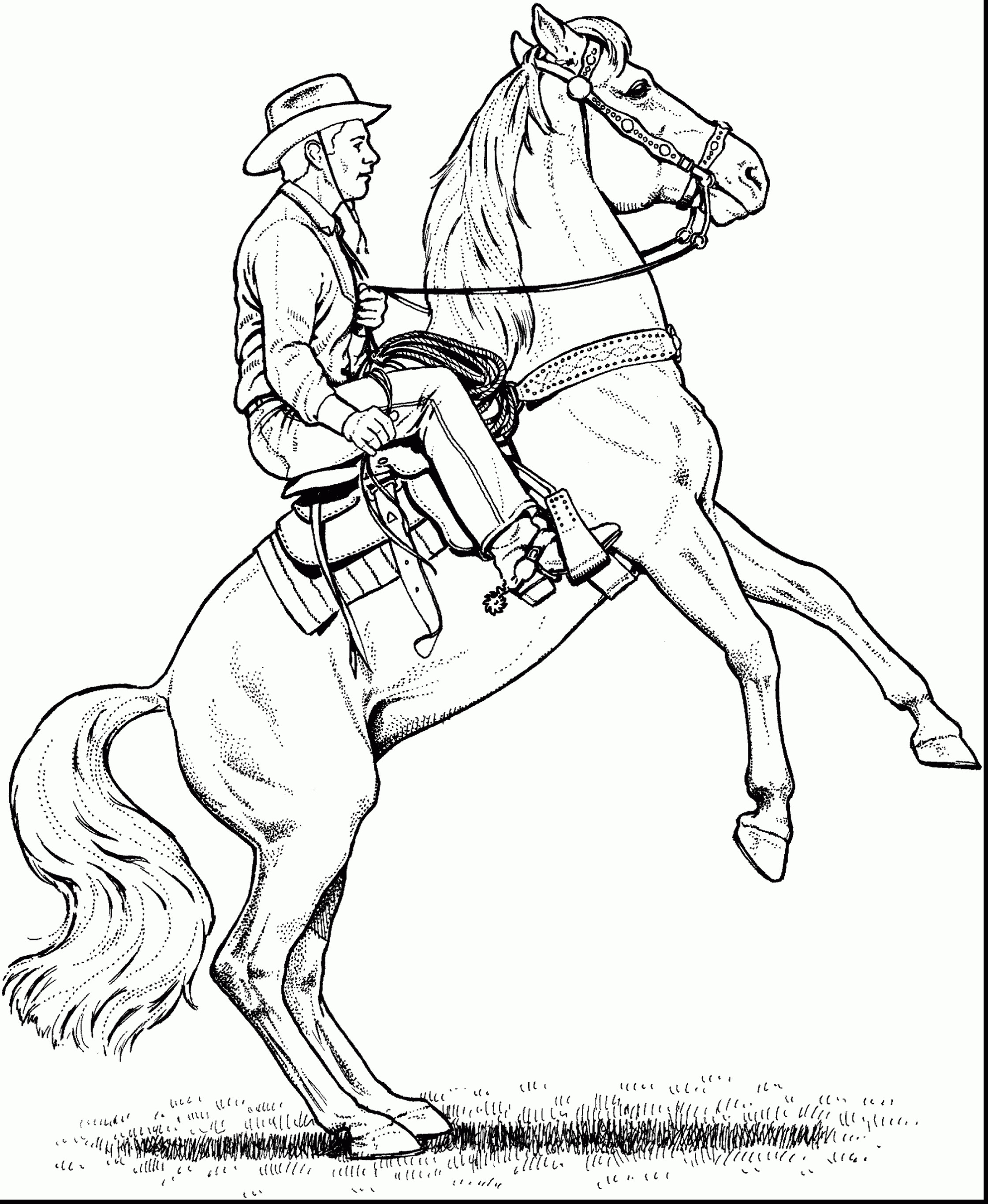 2241x2730 Lovely Coloring Pages Horse And Rider