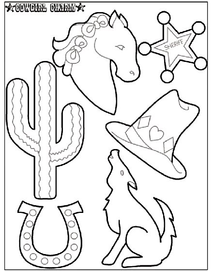 Western Theme Coloring Pages