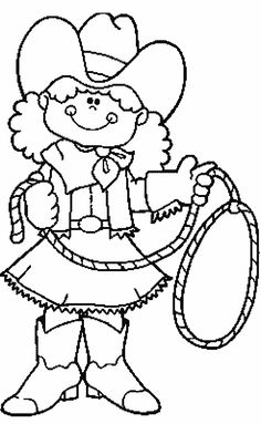 236x383 Western Cowboy Kids Colouring Pictures To Print And Colour Online