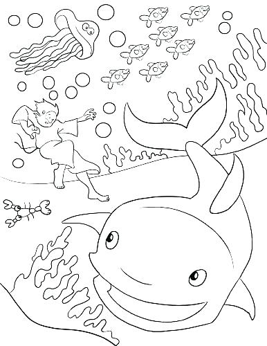 386x500 Free Printable Jonah And The Whale Coloring Pages Related Post
