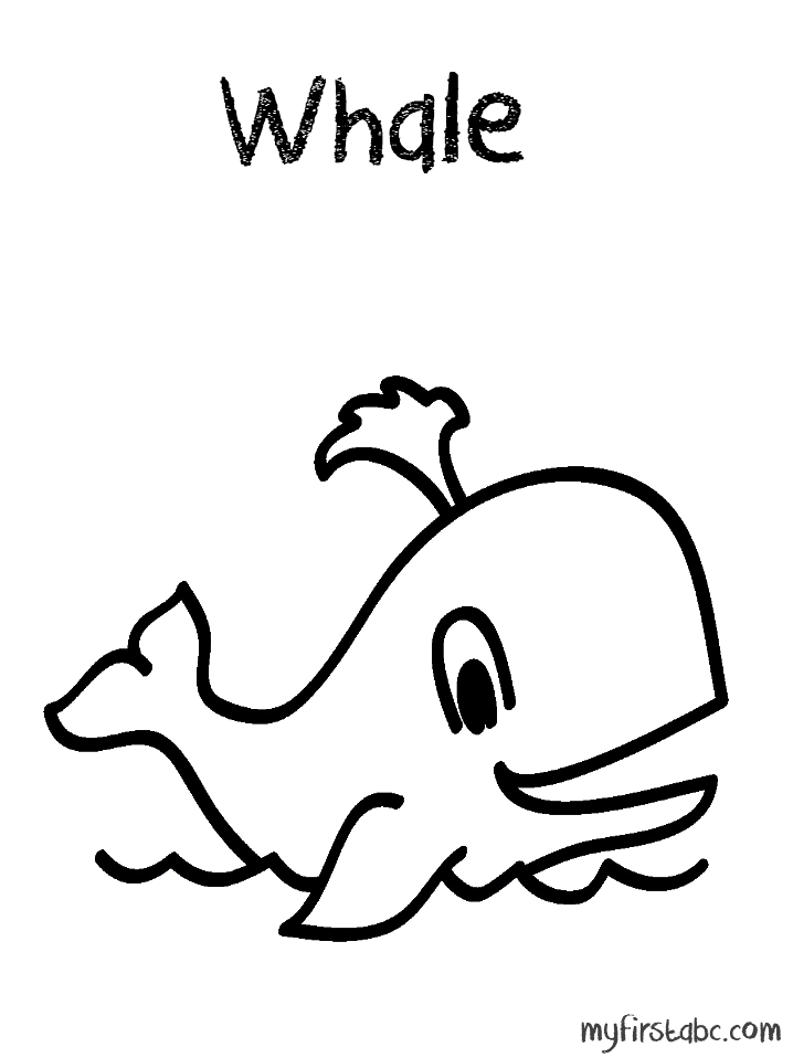 718x958 Whale Coloring Page