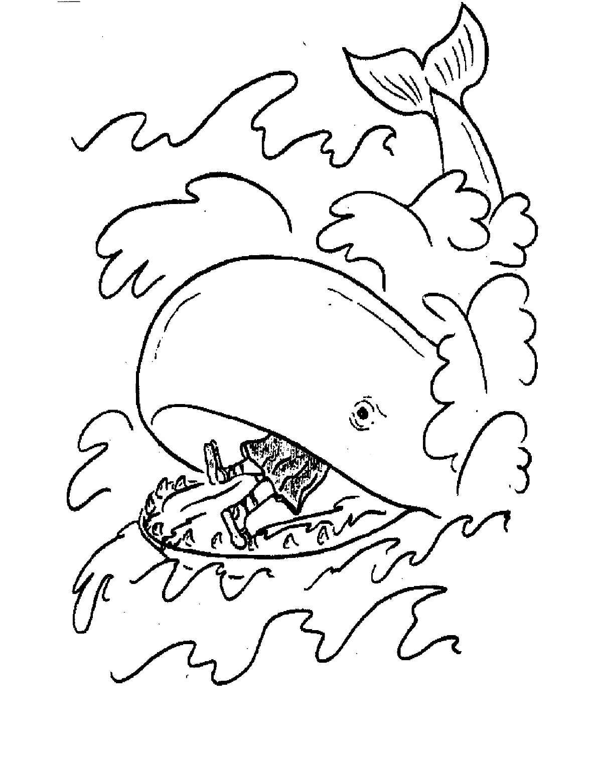 1176x1560 Jonah And The Whale Coloring Pages Free