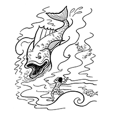 Whale Coloring Pages For Kids
