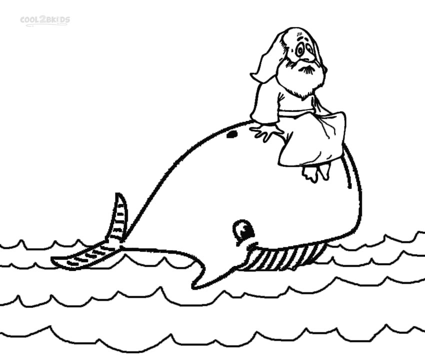 850x716 Printable Jonah And The Whale Coloring Pages For Kids Cool2bkids