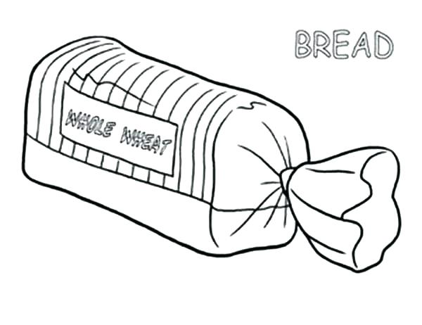 600x462 Bread Coloring Page Bread Coloring Page Bread In Package Coloring