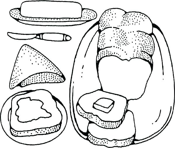 600x507 Bread Coloring Page Wheat Bread Colouring Page Happy Christmas