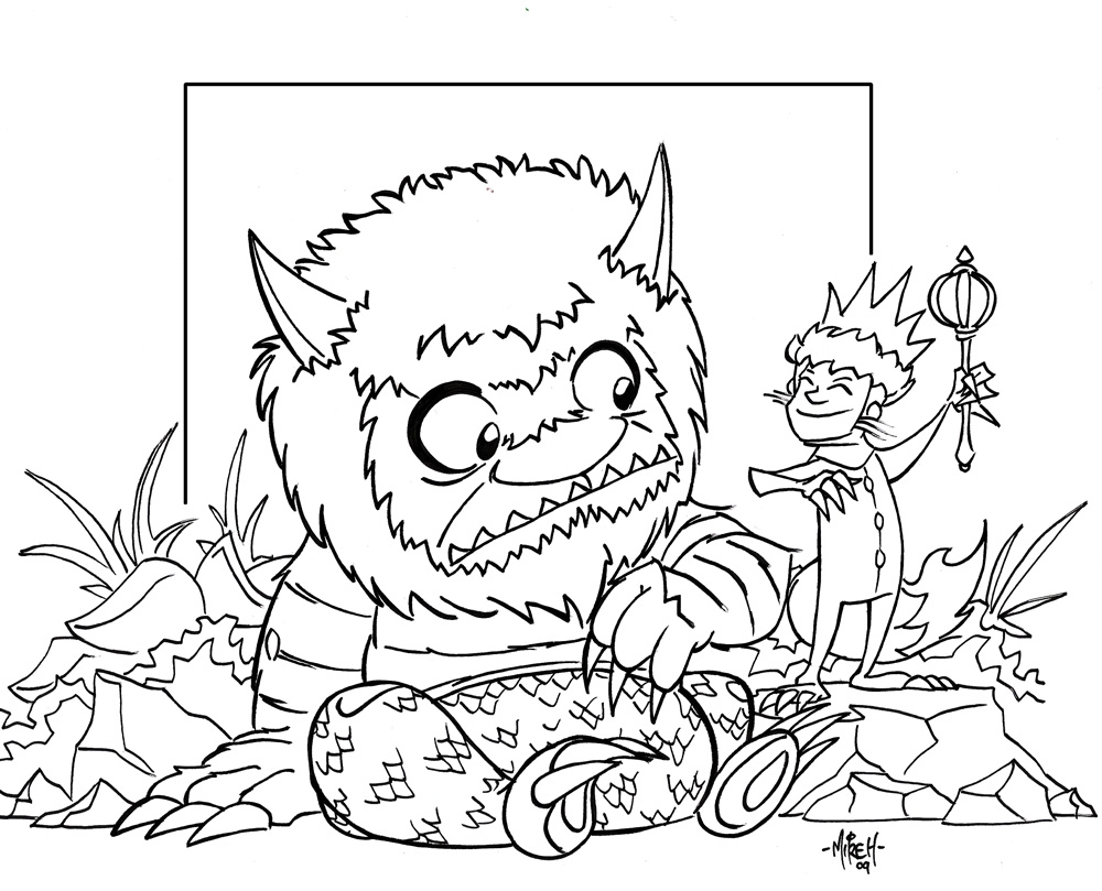 1000x809 Where The Wild Things Are Coloring Books Download