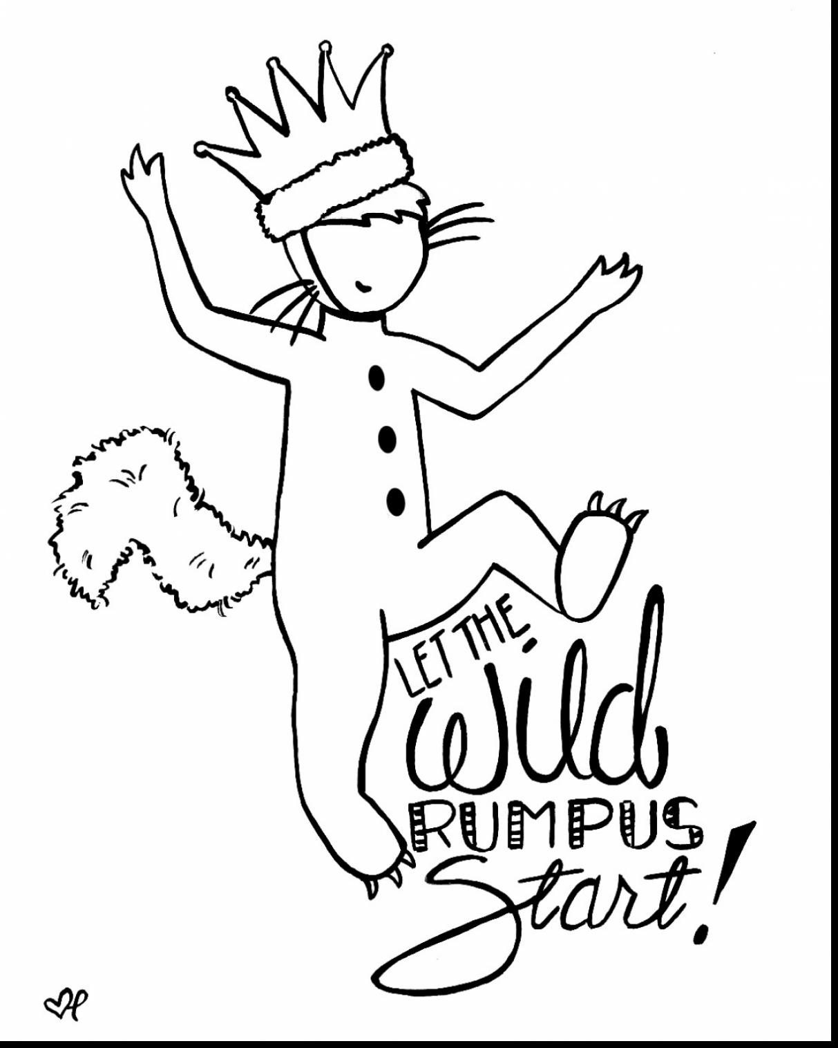 1213x1516 Complete Where The Wild Things Are Coloring Pa