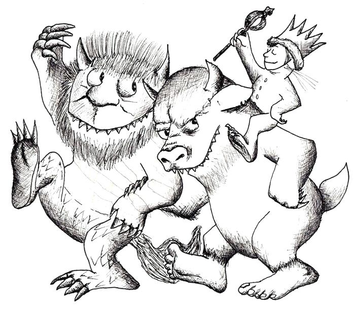 700x615 Where The Wild Things Are Coloring Sheets Go Digital With Us Where