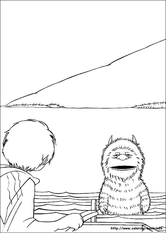 567x794 Where The Wild Things Are Coloring Astounding Where The Wild
