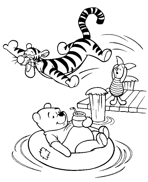 600x740 Winnie The Pooh Colouring Pages 26 To Print Or Download For Free