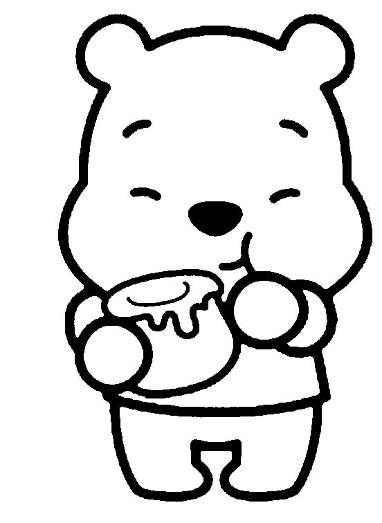 552x756 Cute Winnie The Pooh Coloring Pages