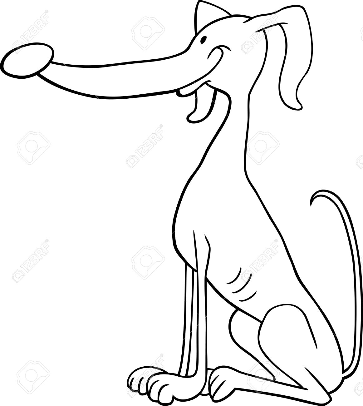 1163x1300 Simple Whippet Coloring Pages Animal Cartoon I