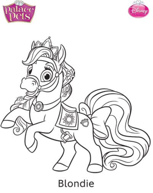595x751 Disney S Princess Palace Pets Free Coloring Pages And Printables