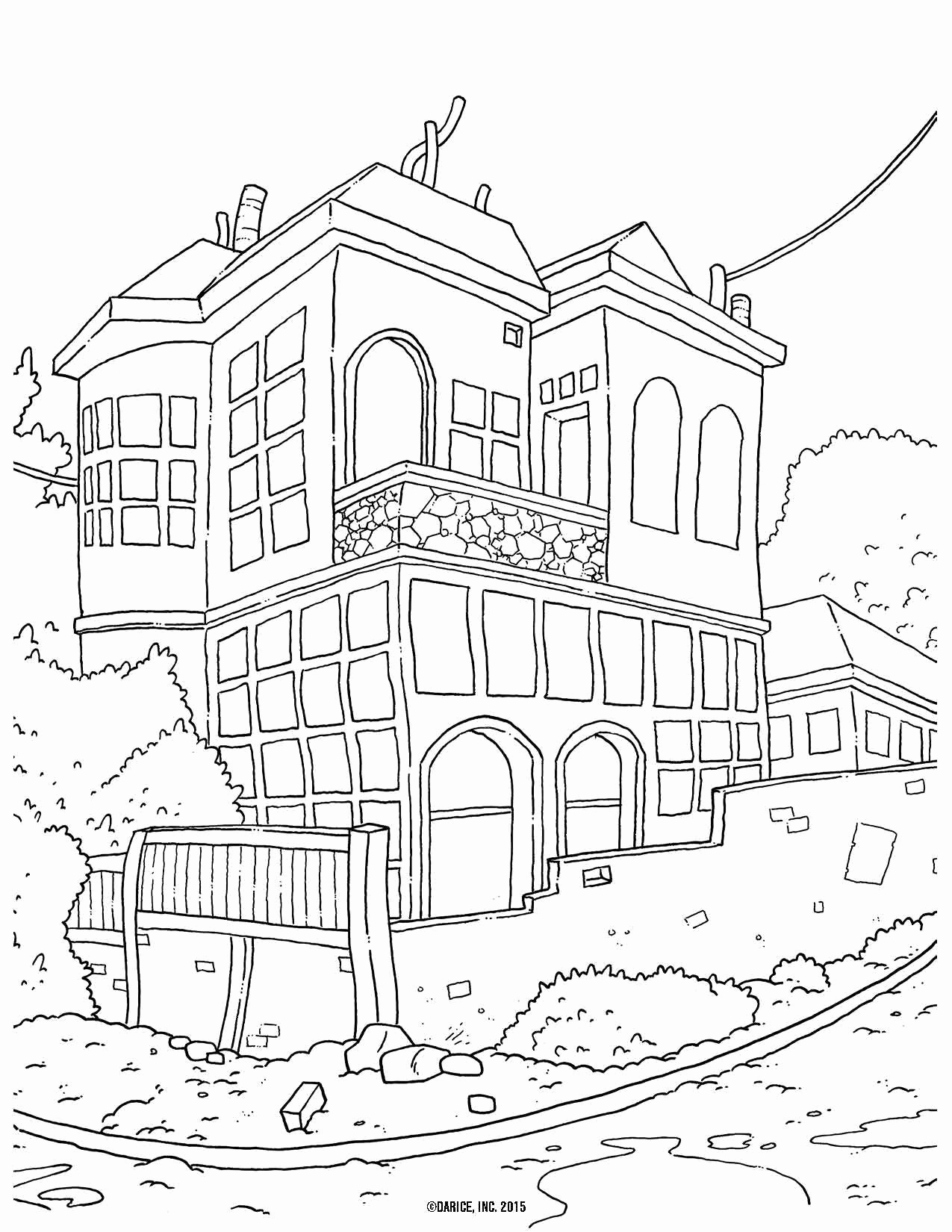 White House Coloring Page
