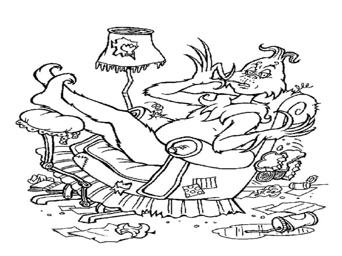 1152x864 Whoville Houses Coloring Pages Lazy Grinch Page
