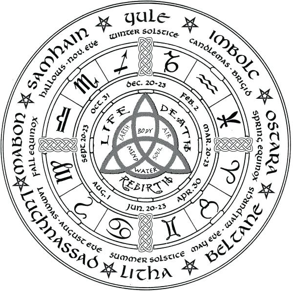 600x595 Wiccan Coloring Pages Coloring Pages May Day Brings New Light