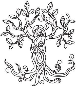 300x340 Wiccan Coloring Page Free Download