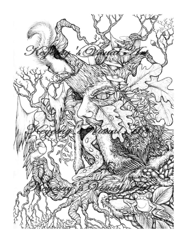 790x1024 Wiccan Coloring Pages