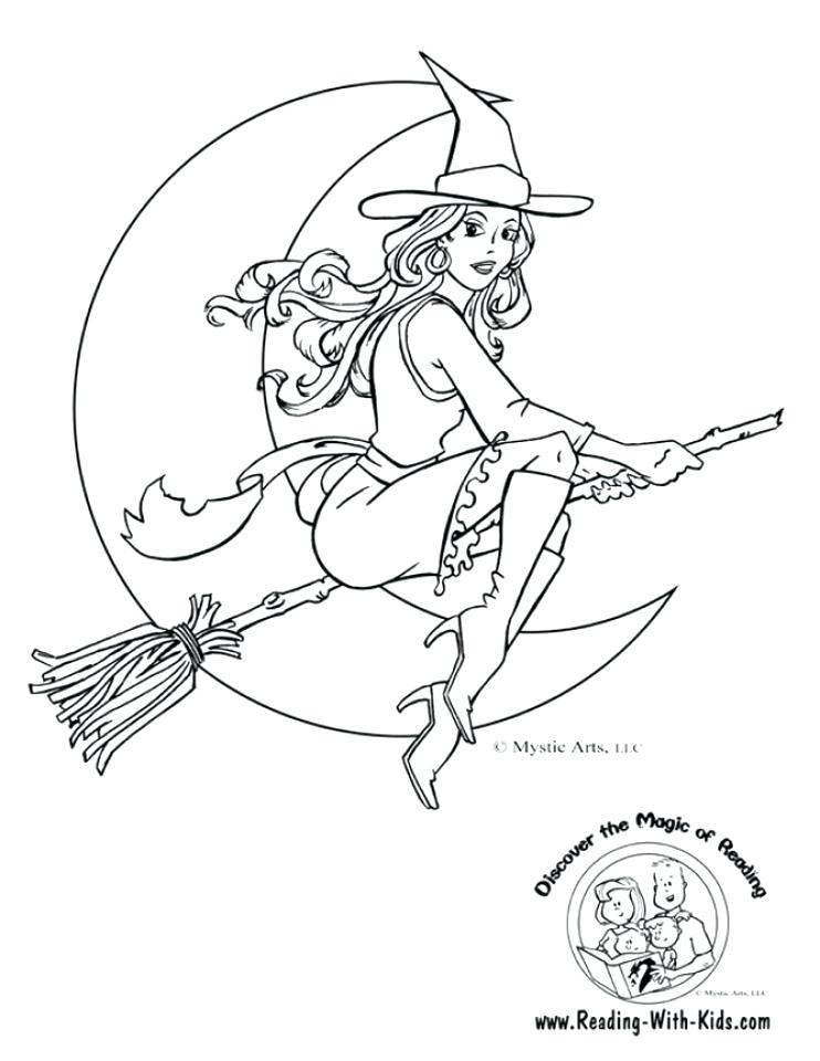 742x960 Witch Coloring Pages Free Simple Witch Coloring Pages For Children