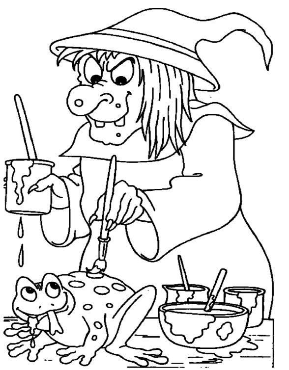 588x754 Best Witch Color Page Funny Witch Coloring Page Wicked Witch Touch