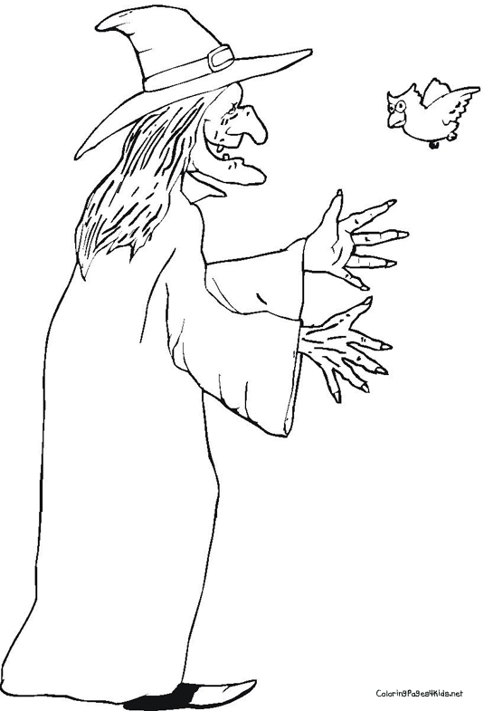 535x785 Witch Coloring Pages