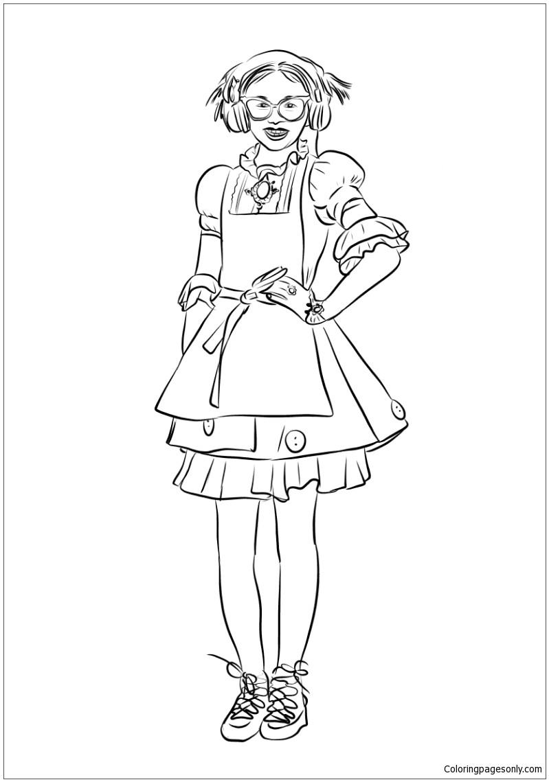 799x1139 Evie From Descendants Wicked World Coloring Page Mal Pages