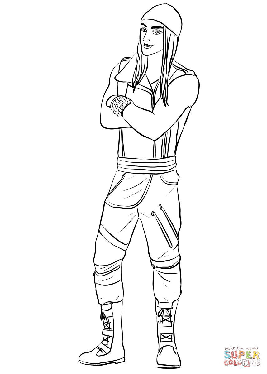 857x1200 Jane From Descendants Wicked World Coloring Page And Pages