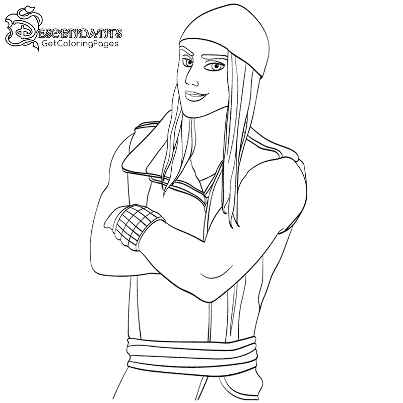 800x800 Jay From Descendants Wicked World Coloring Page Son Of Jafar