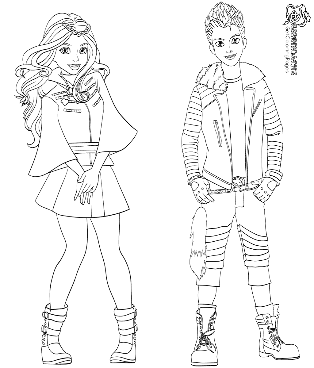 1024x1200 Carlos And Evie Coloring Page From Descendants 2 Characters