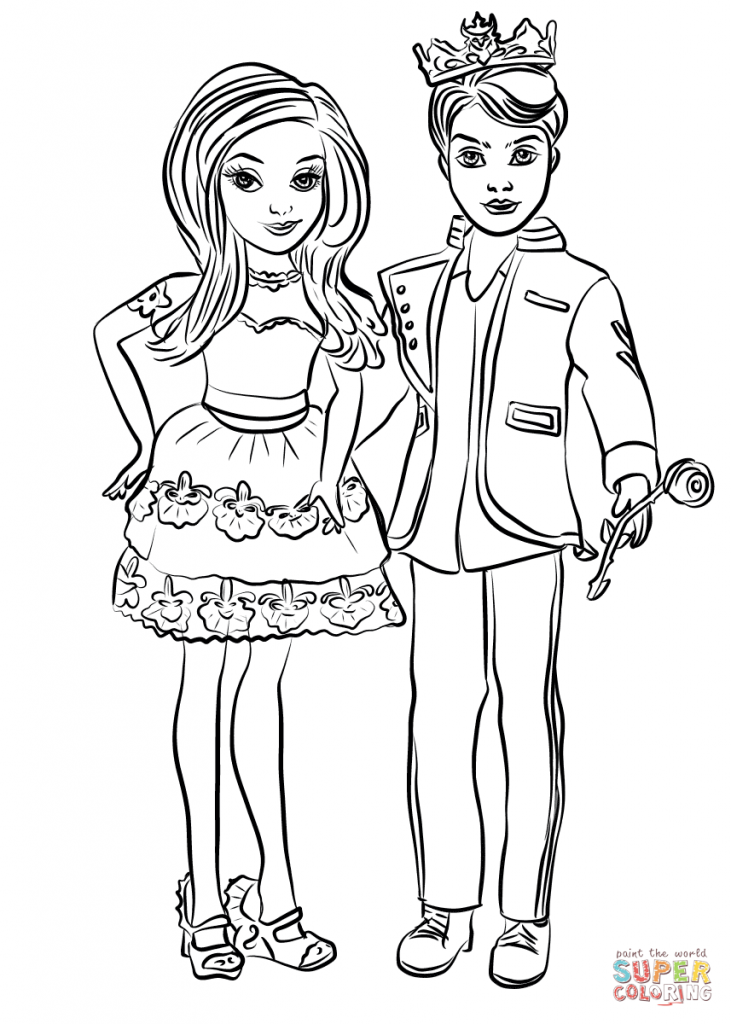 731x1024 Top 15 Descendants Wicked World Coloring Pages
