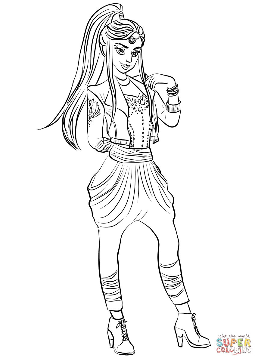 857x1200 Coloring Pages For Descendants Fresh Wicked World Jordan