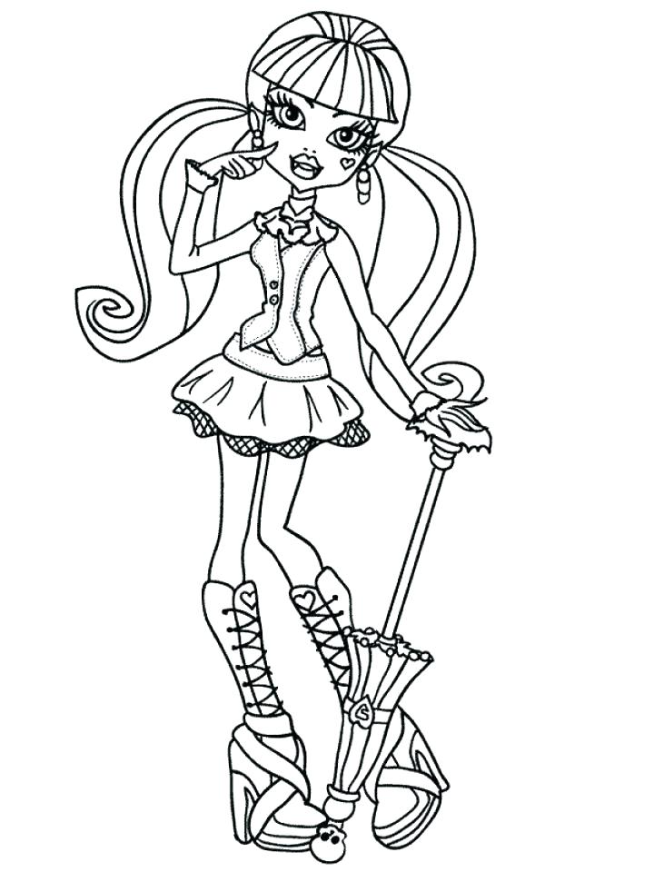 720x960 Free Printable Monster High Doll Coloring Pages Kids Coloring