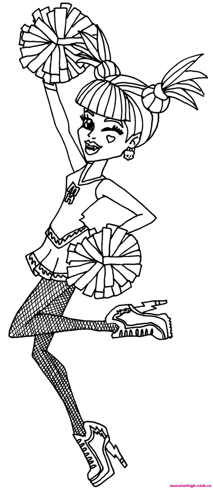 736x1691 Monster High Coloring Pages To Print Draculaura Wig For Kids