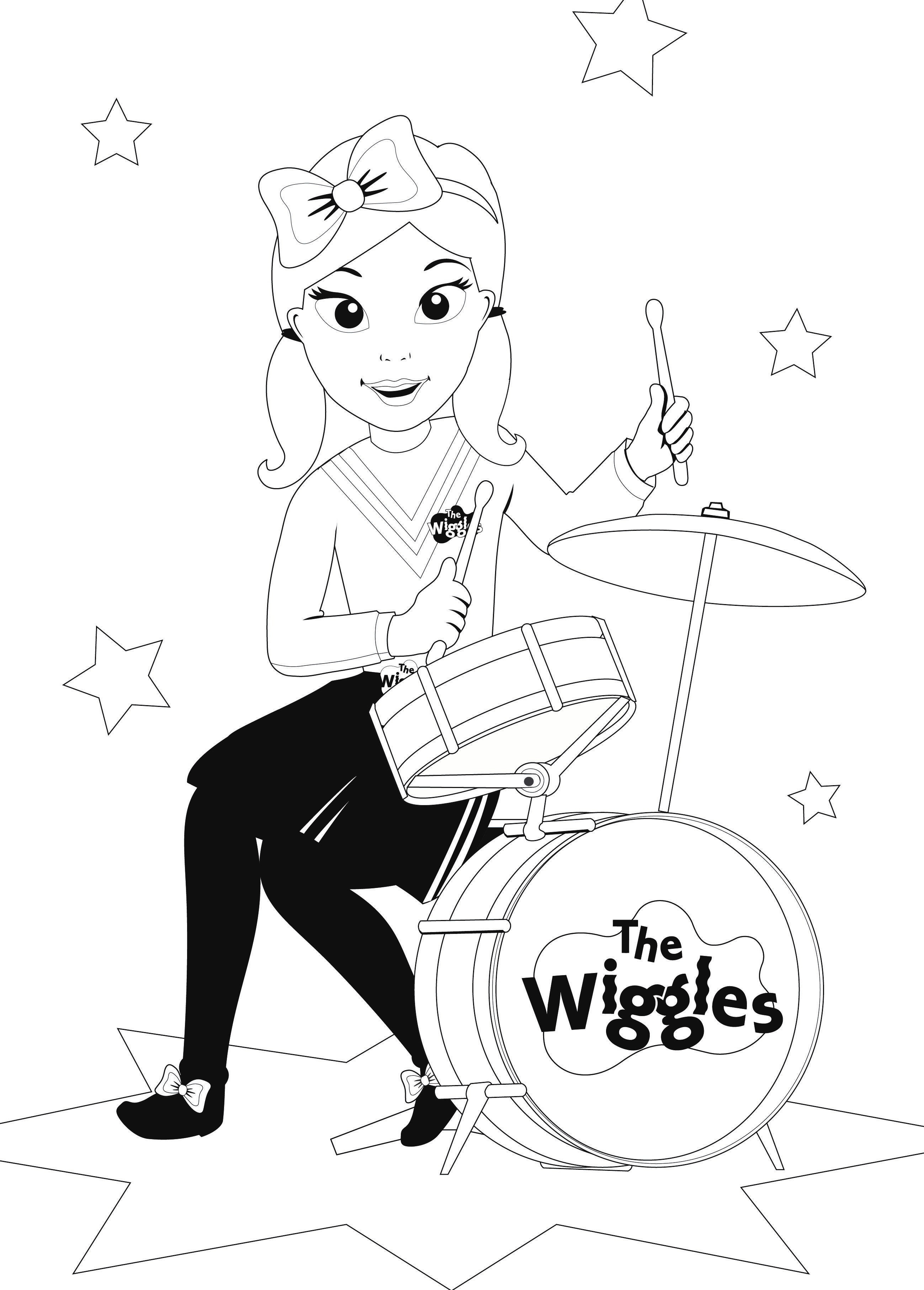 Wiggles Colouring Pages