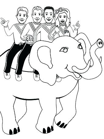 340x453 The Wiggles Coloring Pages Elephant New Colouring Free Printable